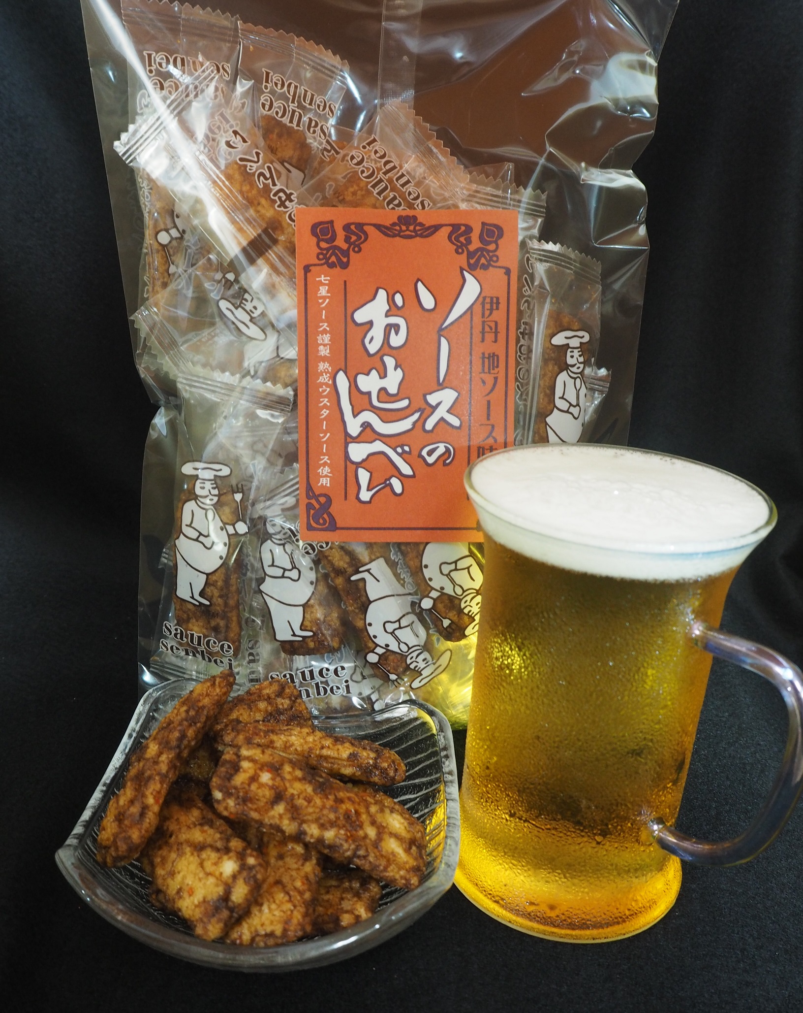 ソースのおせんべい